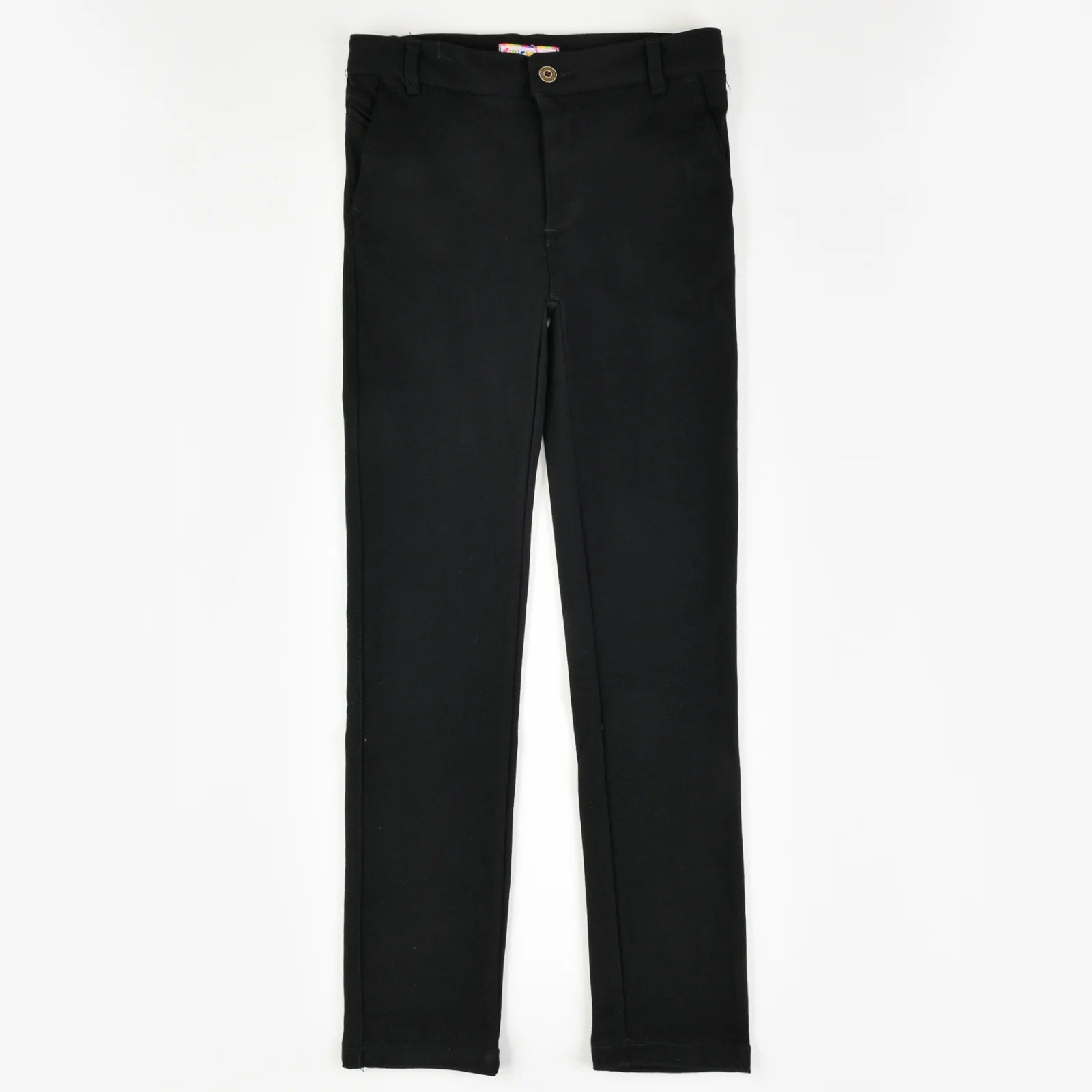 מכנסיים בנגלין סקיני עם כיסים מכופת - שחור 16