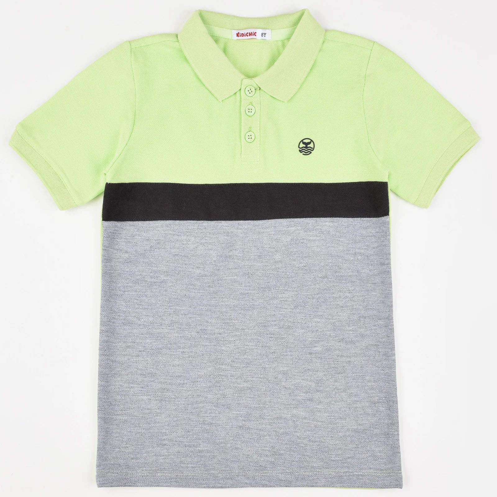 חולצת פולו פיקה בלוקים אתר - צהוב 16