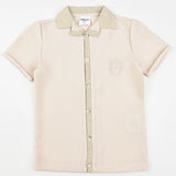 חולצה עם צווארון מסריג  - Milk 10