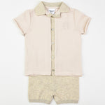 סט בייבי עם צווארון מסריג - Milk 3