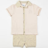 סט בייבי עם צווארון מסריג - Milk 3