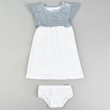 סט בייבי עם פפיונים - כחול 30-36