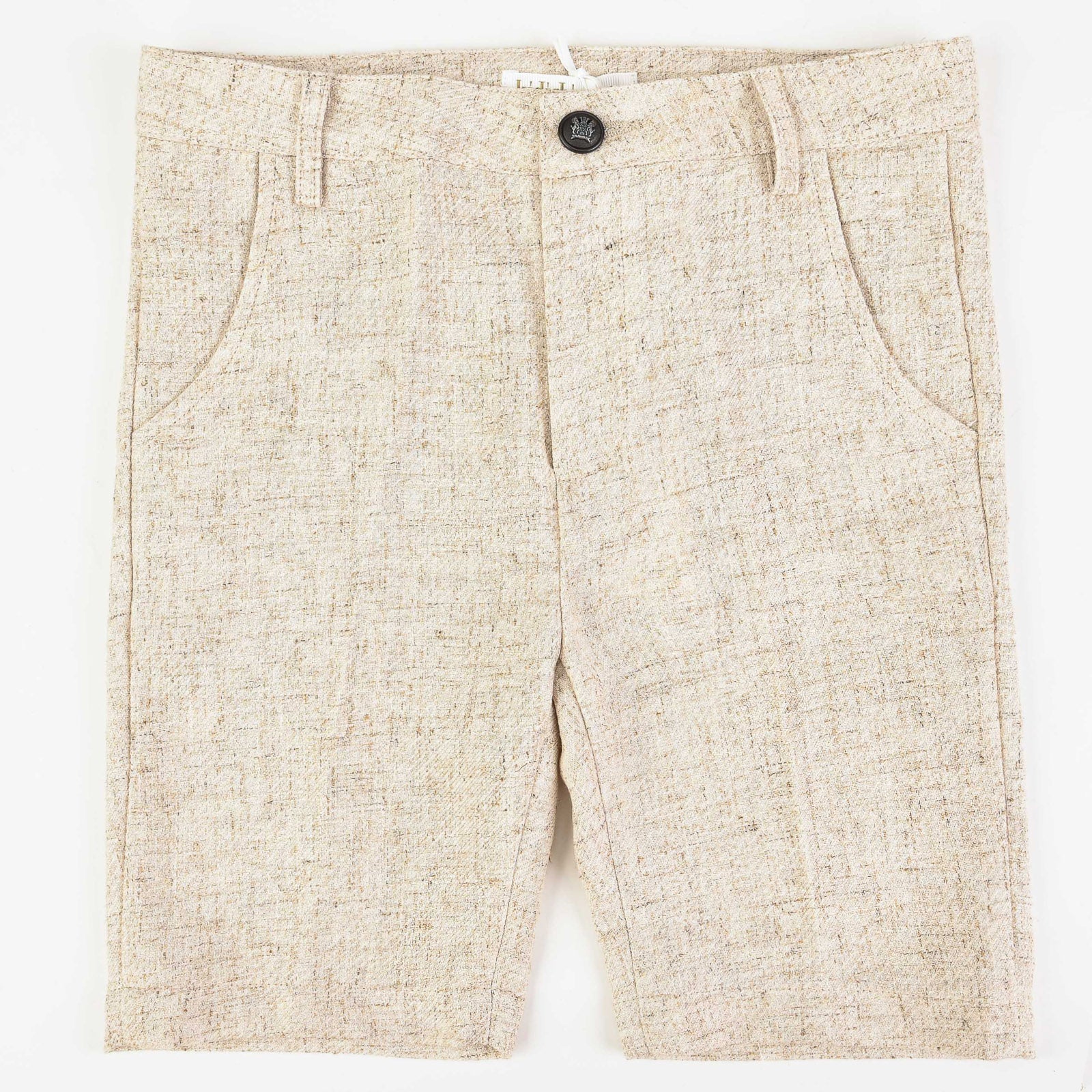מכנס פשתן קצר - stone linen 10