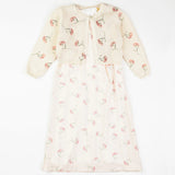 שמלה עם קרדיגן מודפס - flowers print A 18