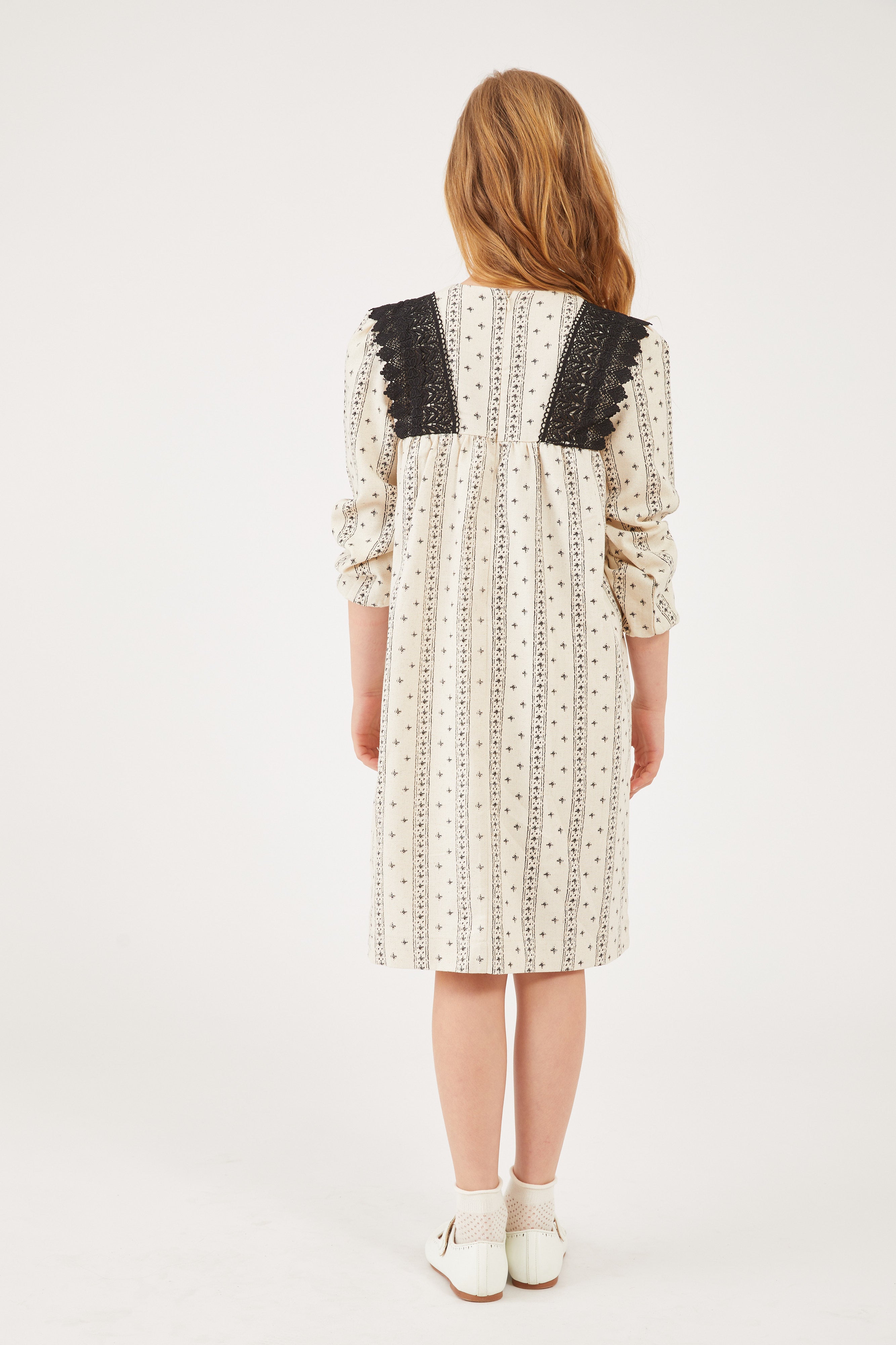 שמלה מודפסת מלמלות  - black/stone 10