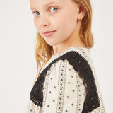 שמלה מודפסת מלמלות  - black/stone 10