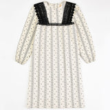 שמלה מודפסת מלמלות  - black/stone 14