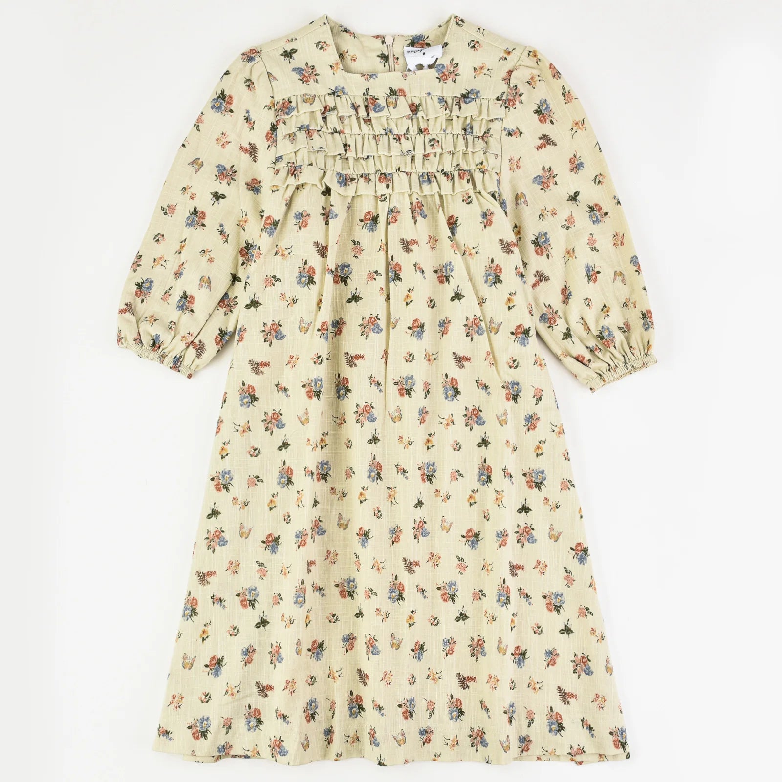 שמלת ראפל כפול - Butterflies and 16