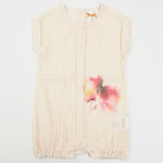 אוברול הדפס פרח - ורוד 24-30