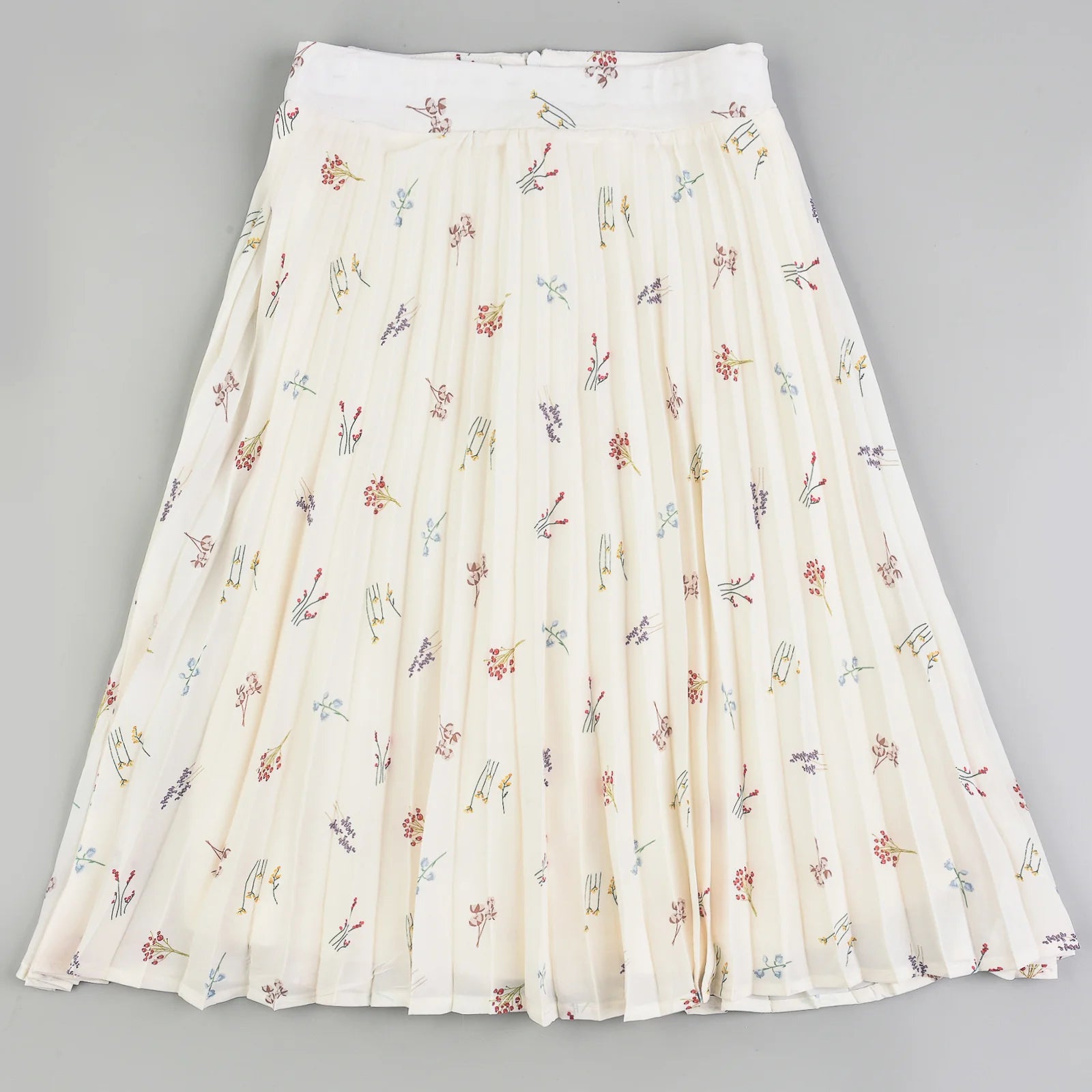 חצאית פליסה פרחונית  - 	colorful Flowe 20