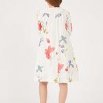 שמלה עם הדפס+ תחרות - FLOWERS 10