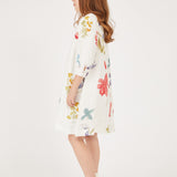 שמלה עם הדפס+ תחרות - FLOWERS 10