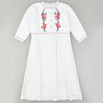 שמלה + קרדיגן פרחוני - לבן 20