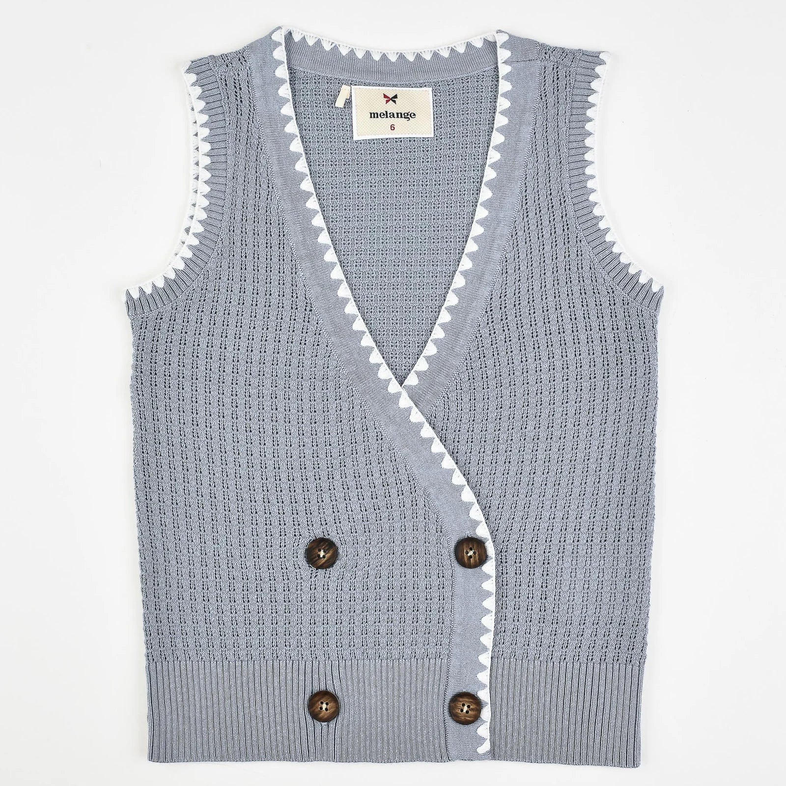 אפודת סריג+תפר שיניים - SKY 16