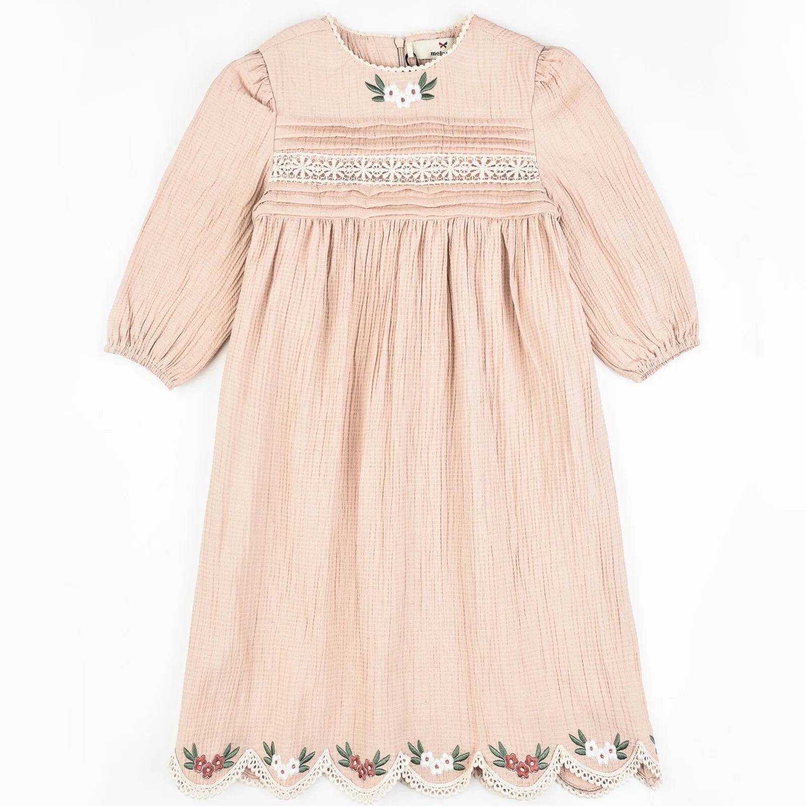 שמלת טקסטורת פשתן - pudra 14