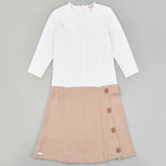 שמלה דמוי חולצה וחצאית ארטס - SAND 20