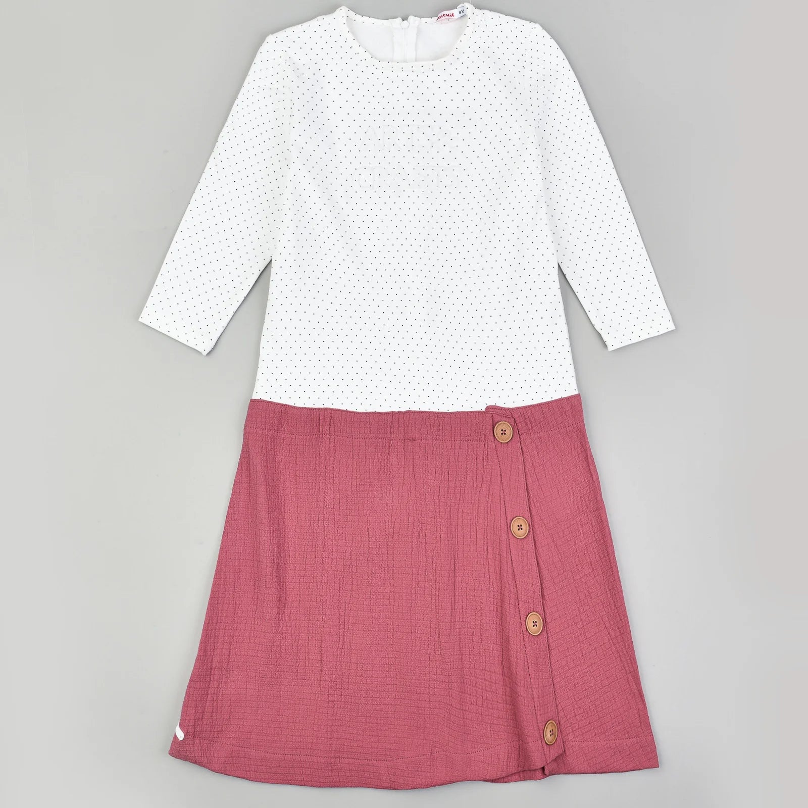 שמלה דמוי חולצה וחצאית ארטס - BERRY 20