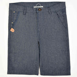 מכנסי ברמודה קנבס - navy jeans 8