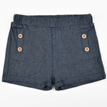 מכנס בייבי שורט - navy jeans 30-36