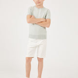 חולצת סריג בנים רקמת שיניים - mint 08