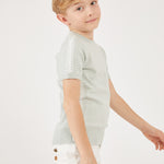חולצת סריג בנים רקמת שיניים - mint 08