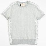 חולצת סריג בנים רקמת שיניים - mint 12