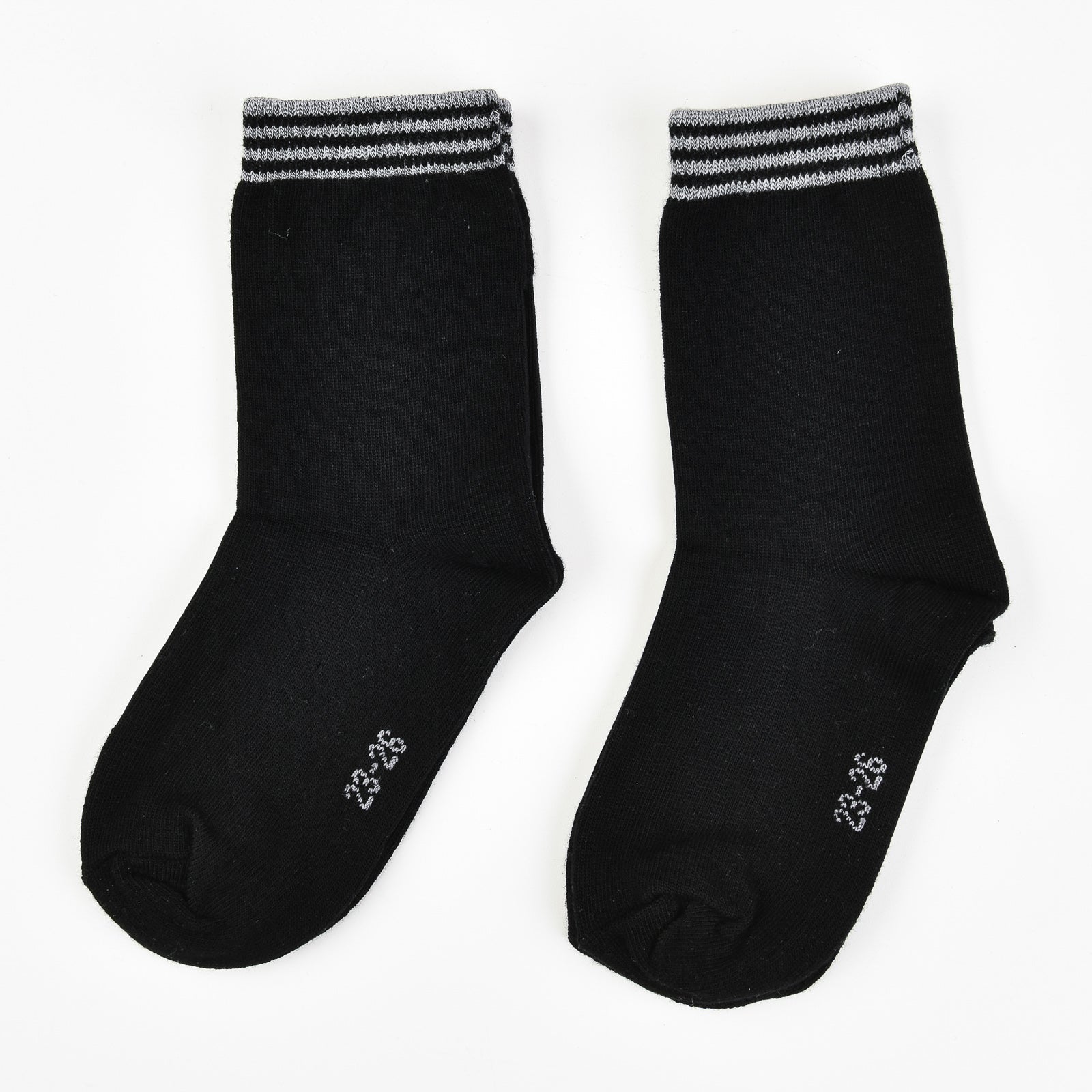 זוג גרבי במבוק בנים - שחור 35-38