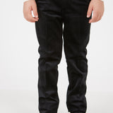 מכנסי קטיפה ארוכים - שחור