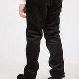 מכנסי קטיפה ארוכים - שחור