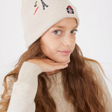 כובע ביני עם פאצ'ים - אבן