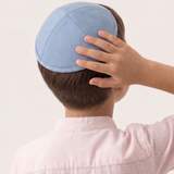 כיפה שטוחה - כחול
