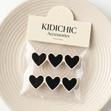 Pair of acrylic pins - black
