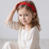 Flower ribbon - red