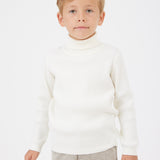 חולצת גולף סריג ריב - שמנת