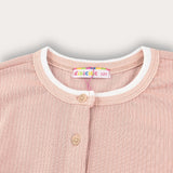 כותנת לילה ריב - ורוד