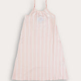 סרפן פסים עם רקמה - ורוד