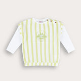 חולצת פסים עם רקמה - ליים