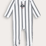 Babygro Striped with Embroidery - Navy