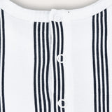 Babygro Striped with Embroidery - Navy