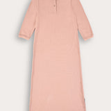 כותנת לילה ריב - ורוד