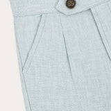 Linen Bermuda Shorts - Navy