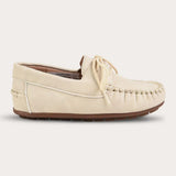 נעלי מוקסין עם שרוכים - בז'