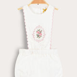 Shabbat overalls with embroidery - beige