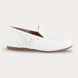 נעלי סירה אלגנטיות - שמנת