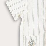 סט בייבי עם כפתורים - אוף ווייט