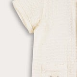 סט בייבי עם כפתורים - אוף ווייט