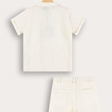 סט בייבי עם כפתורים - אוף ווייט