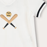 סט בייבי בייסבול - שמנת