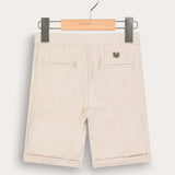 Linen Bermuda Shorts - Beige