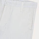 מכנסי אריג קצרים - לבן